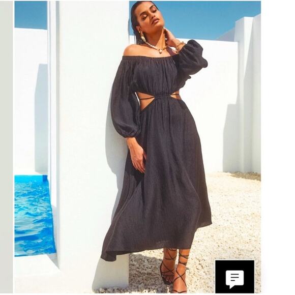 ASTR The Label Cassian Off The Shoulder Cut Out Dress Size Small - Picture 3 of 9